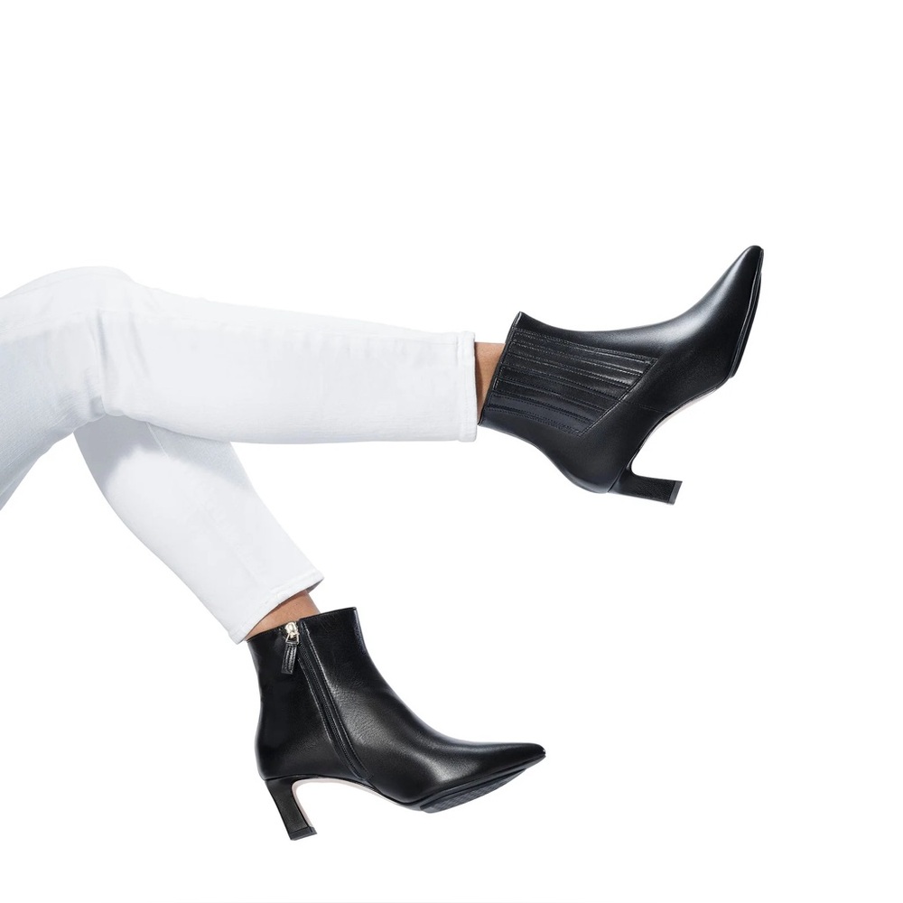 Scarlett Chase Amelia 55 Zip Bootie black leather - Picture 2 of 10